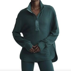 Varley Roeder Half Zip Midlayer in Conifer